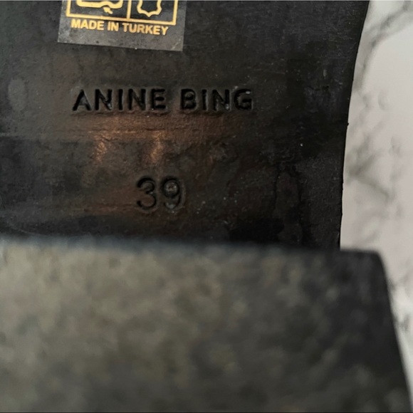 ANINE BING Harris ankle boot Harness Snake Python - Picture 9 of 10